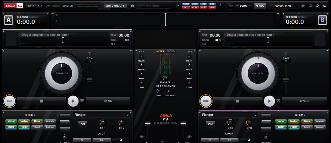 Obsidian Glass design with CDJ jog wheels